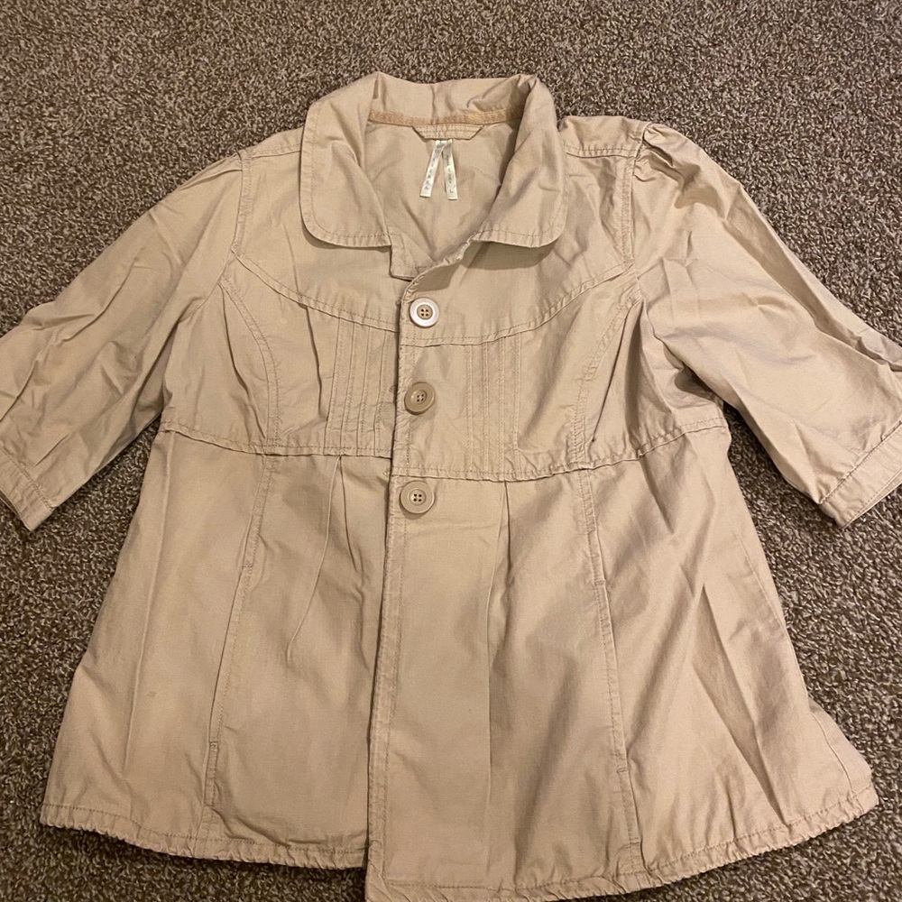 High sierra elbow sleeve button down blazer